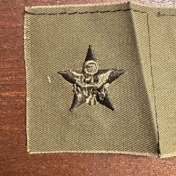 VTG New US Army Officer General Staff Insignia Cloth OD Subdued Sew On BDU Y2K - Picture 6 of 11